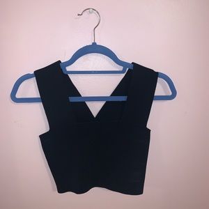 A.L.C. Square neck stretchy crop top